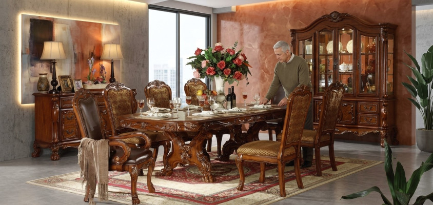 Design Esstisch Esszimmer 8 Stühlen Gruppe Stuhl Tische Holz Tisch