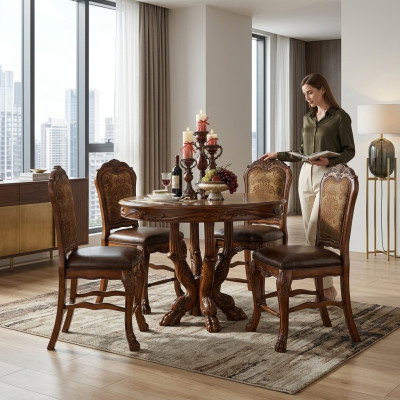 Esstisch Garnitur Stuhl Set 4 Stühle Tisch Esstische Tische Esszimmer Set