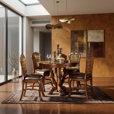 Polsterstuhl Luxus Sessel Stuhl Stühle Deko Wohnzimmer Esszimmer Lehnstuhl