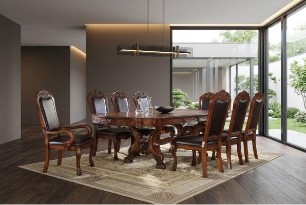 Möbel Tisch 6x Stuhl Sets Esszimmer Garnitur Holz Komplett Barock Rokoko