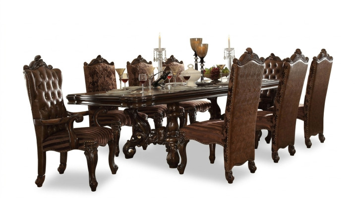 Komplette Esszimmer Garnitur Tisch Kommode Spiegel 8x Stühle Set Gruppe