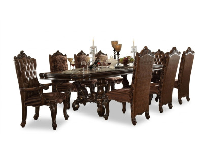Komplette Esszimmer Garnitur Tisch Kommode Spiegel 8x Stühle Set Gruppe