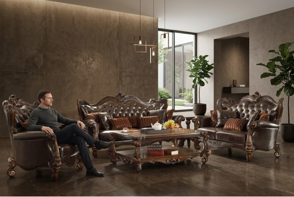 Sofa Wohnlandschaft Sofas Couch Polster Garnitur Chesterfield Dreisitzer