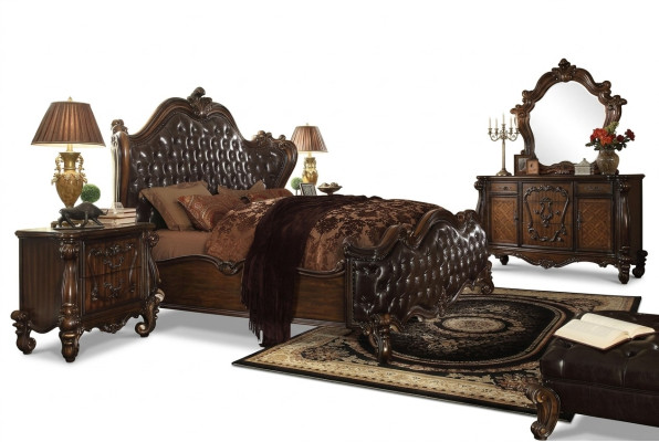 Design Schlafzimmer 5 tlg. Schlafzimmer Komplett Set Bett Deko Nachttisch