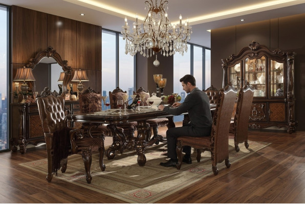 Königlicher Esstisch Tisch Holz Luxus Tische Rokoko Barock Stil Esszimmer