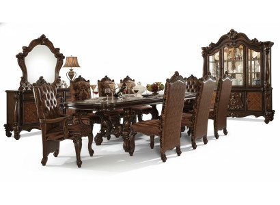 Königlicher Esstisch Tisch Holz Luxus Tische Rokoko Barock Stil Esszimmer