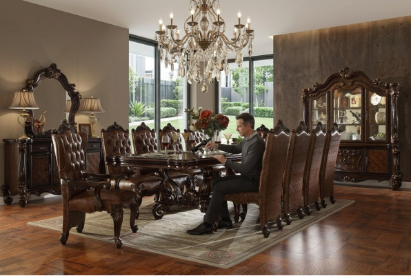 Esstisch Tisch Gruppe Esszimmer Wohnzimmer Holz Barock Rokoko Tische