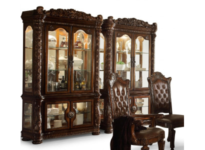 Vitrine Schrank Vitrinen Wohnzimmer Schau Schränke Barock Rokoko Holz