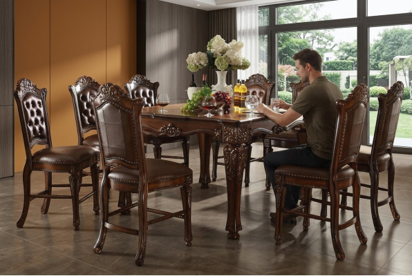 Esstisch 6x Stühle Esszimmer Set Essgruppe Klassischer Tisch 7tlg Set