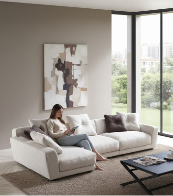 Design Ecksofa L form Couch Polster Textil Sofas Luxus Wohnzimmer