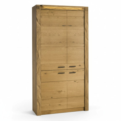 Hochschrank Mehrzweck Schrank Schubladen Wohnzimmer Regal Vitrine Antik Stil Neu