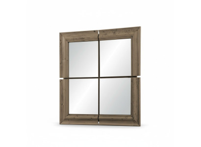 Wandspiegel Holzrahmen Spiegel Möbel Neu 105*105cm Glas Rahmen Wand xxl moderner