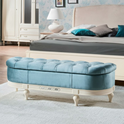 Hocker Fußhocker Beistellhocker Ottomane Chaiselounge Sitzbank Chesterfield