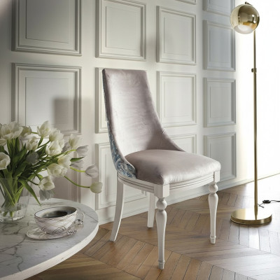 Designer Stuhl Luxus Lehnstuhl Polster Stühle 1x Sessel Wohn Ess Zimmer Textil