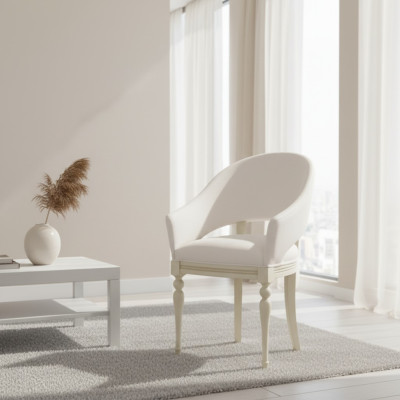 Sessel Stuhl 1x Esszimmer Lounge Sitz Polsterstuhl Neu Textil Fernseh Lehnstuhl