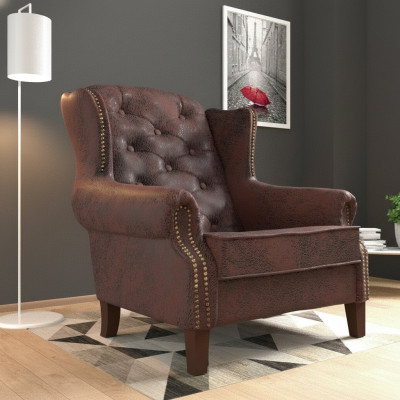 Design Sessel Leder Luxus Fernseh Couch Relax 1 Sitzer Sofa Lounge Club