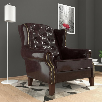 Design Sessel Leder Luxus Fernseh Relax Couch 1 Sitzer Sofa Lounge Club