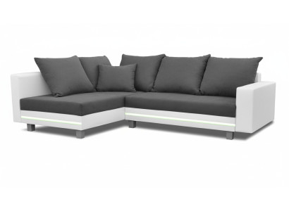 Ecksofa Wohnlandschaft Sofa Couch L Form Polster Couchen Leder Design