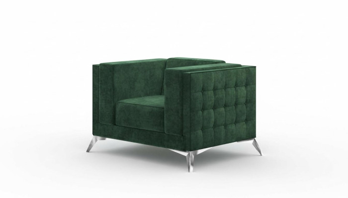 Chesterfield Sessel 1 Sitzer Couchen Polster Neu Fernseh Sofa Textil Stoff