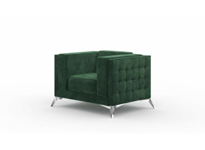 Chesterfield Sessel 1 Sitzer Couchen Polster Neu Fernseh Sofa Textil Stoff