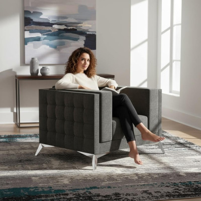 Chesterfield Sessel Couch 1 Sitzer Couchen Polster Neu Sofa Fernseh Textil