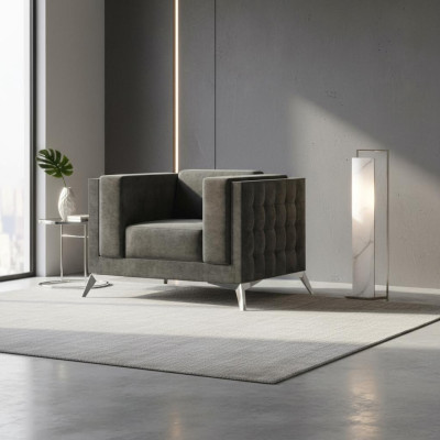 Chesterfield Sessel Couch 1 Sitzer Couchen Polster Neu Sofa Fernseh Textil