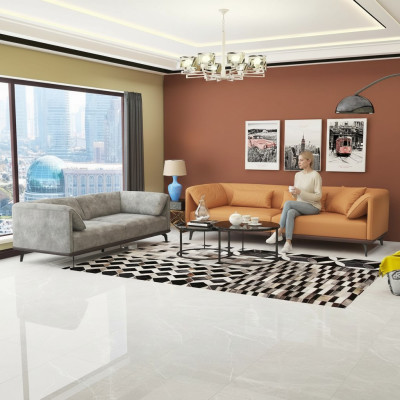 Sofagarnitur 4+3+2 Ledersofa Couch Wohnlandschaft Garnitur Design Modernes Sofa