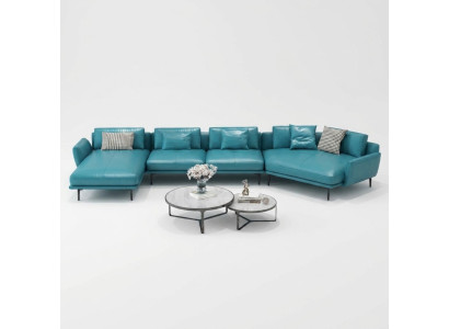 Sofa U-Form Ledeh Wohnlandschaft Garnitur Design Moderrsofa Coucn Sofas Turkis