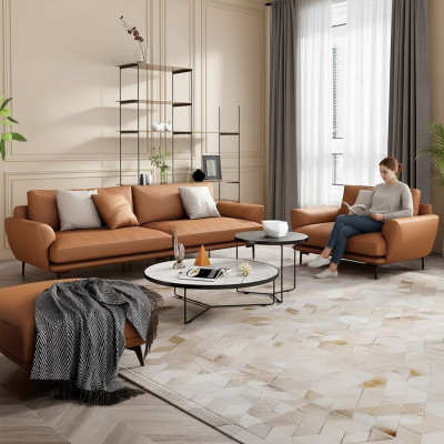 Polster Couchen Stoff Luxuriöse Wohnzimmer Sofagarnitur 3+2+1 Set Garnitur Leder