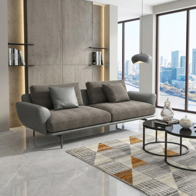 Zweisitzer Design Sofa 2 Sitzer Sitz Couch Polster Garnitur Couchen Stoff Sofas