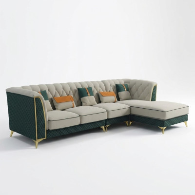 Design Ecksofa LForm Ledersofa Couch Wohnlandschaft Garnitur Design Modern Sofas