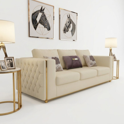 Ledersofa Couch Wohnlandschaft Garnitur Design Modern Sofas Sofa 3 Sitzer Sitz