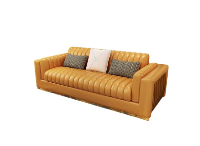 Wohnlandschaft Garnitur Design Modern Sofas Sofa 3 Sitzer Ledersofa Couch