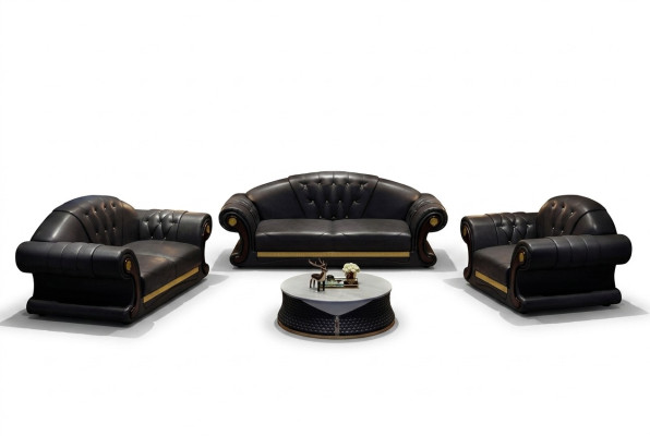 Sofagarnitur 3+2+1 Sitzer Wohnlandschaft Polster Sofa Couch Garnitur Sofas Leder