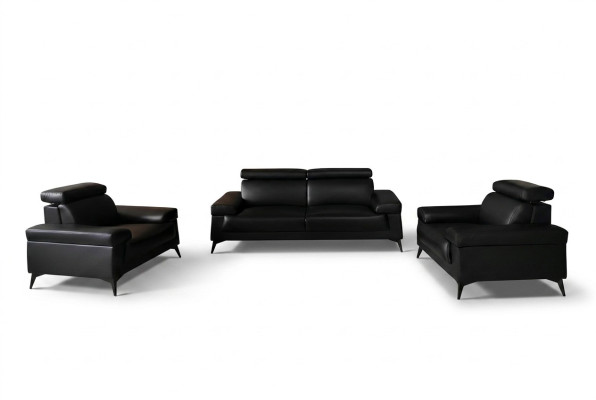 Sofagarnitur 3+1+1 Sitzer Wohnlandschaft Sofa Couch Polster Garnitur Sofas Leder