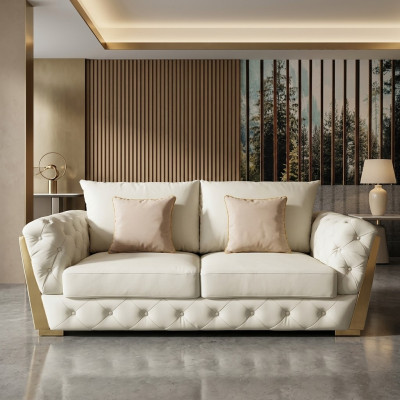 Design Zweisitzer Lounge Möbel 2 Sitzer Sofa Couch Polster Club Sofas Couchen