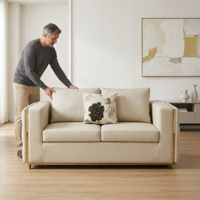 Zweisitzer Design Sofa 2 Sitzer Couch Polster Garnitur Sofas Couchen