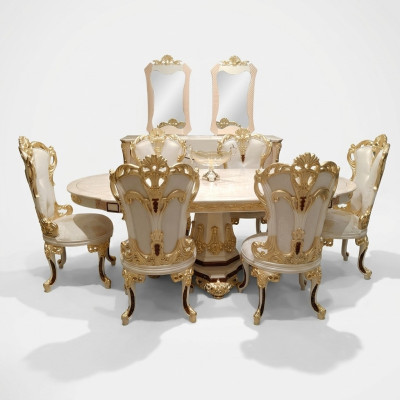 Esstisch Holztisch Tisch Gruppe Esszimmer Wohnzimmer Garnitur Holz Design Tische
