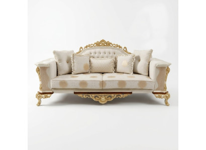 Dreisitzer Design Sofa 3 Sitzer Couchen Textil Chesterfield Sofa 3er Stoff Neu