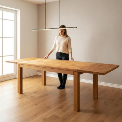 Esszimmer Handgefertigter hölzerner Besprechungstisch Massivholz-Esstisch