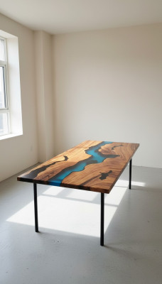 Moderne Tische Esstisch Design Tisch Harz Meer Fluss Möbel 220x90 Epoxid Ozean