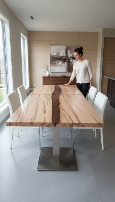 Tisch epoxid harz esstisch echtes holz massive möbel wasserfall epoxy konferenz