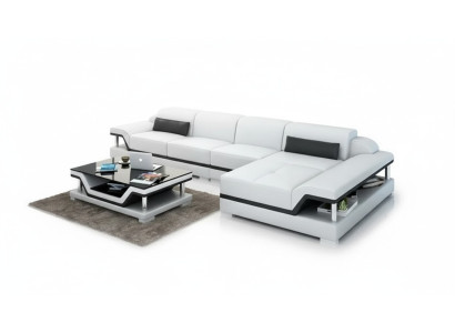Wohnlandschaft Ledersofa Ecksofa L-Form Modernes Sofa Ecksofa Polster