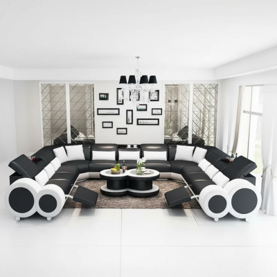 Ecksofa UForm Modernes Sofa Ledersofa Couchen Polster Designer Sofas Garnitur