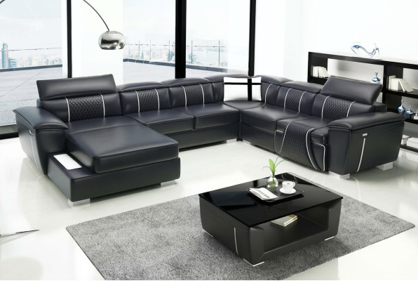 Design Couch Ecksofa Eckgarnitur Sofa Sofas Couchen Tisch 2tlg. Wohnlandschaft
