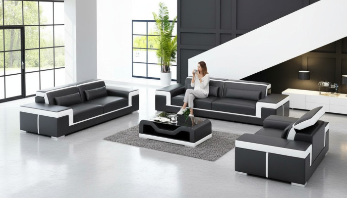 Design Sofagarnitur 321 Sitzer Set Design Sofa Polster Couchen Couch Luxus Neu