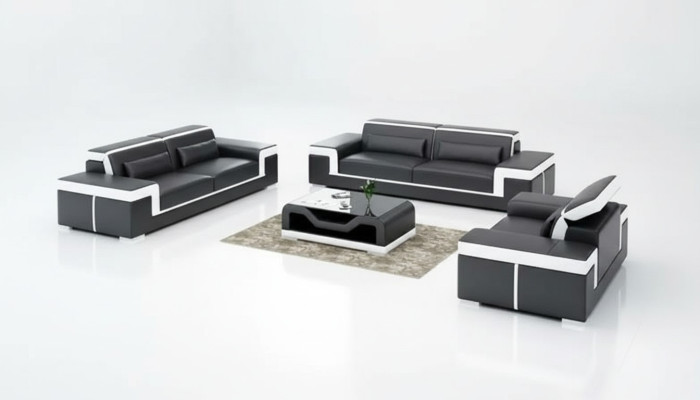 Wohnlandschaft Sofa Sofagarnitur 321 Sitzer Ecksofa Polster Designer Garnitur