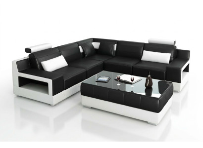 Wohnzimmer Leder xxl couch landschaft sofa moderne designer eckpolster