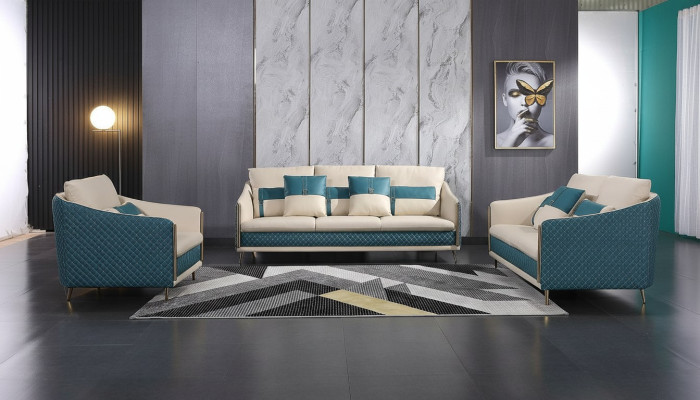 Designer Sofagarnitur Sofa Couch Polster Garnituren Sofas Exklusive Ledercouch