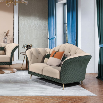 Dreisitzer Italienische Stil Möbel Sofa 3 Sitzer Modernes Sofa Ledersofa Couch